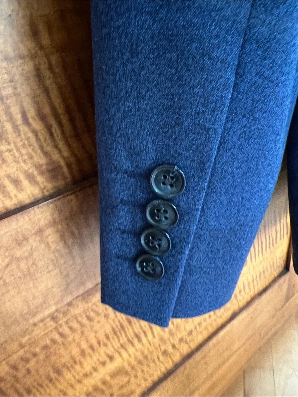 👔Slim Fit Bar III Men's Navy Blue Tailored Blazer / Sport Coat - 38R